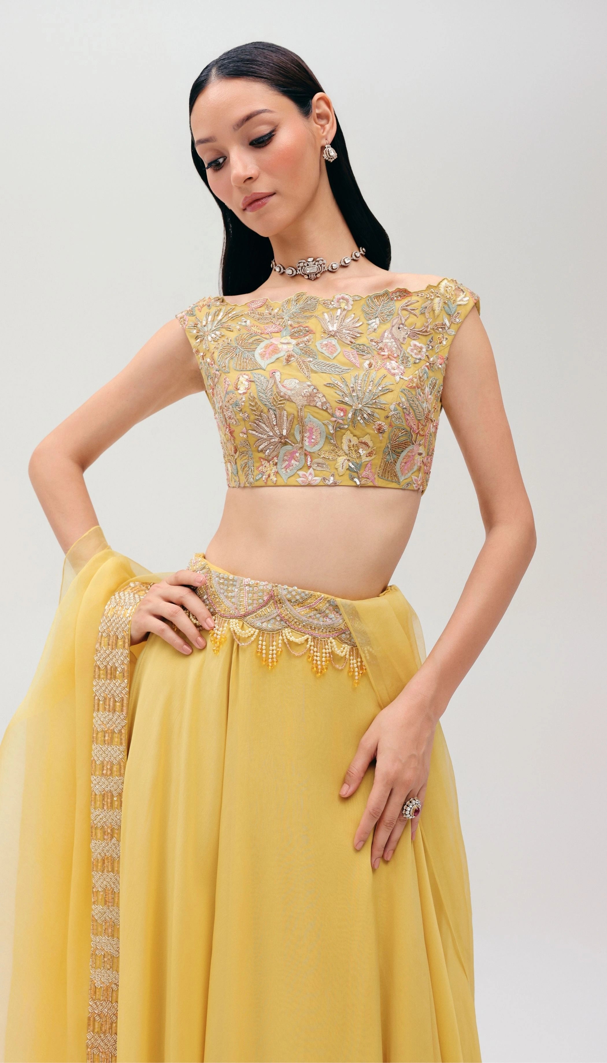 Sunrise Yellow Saree