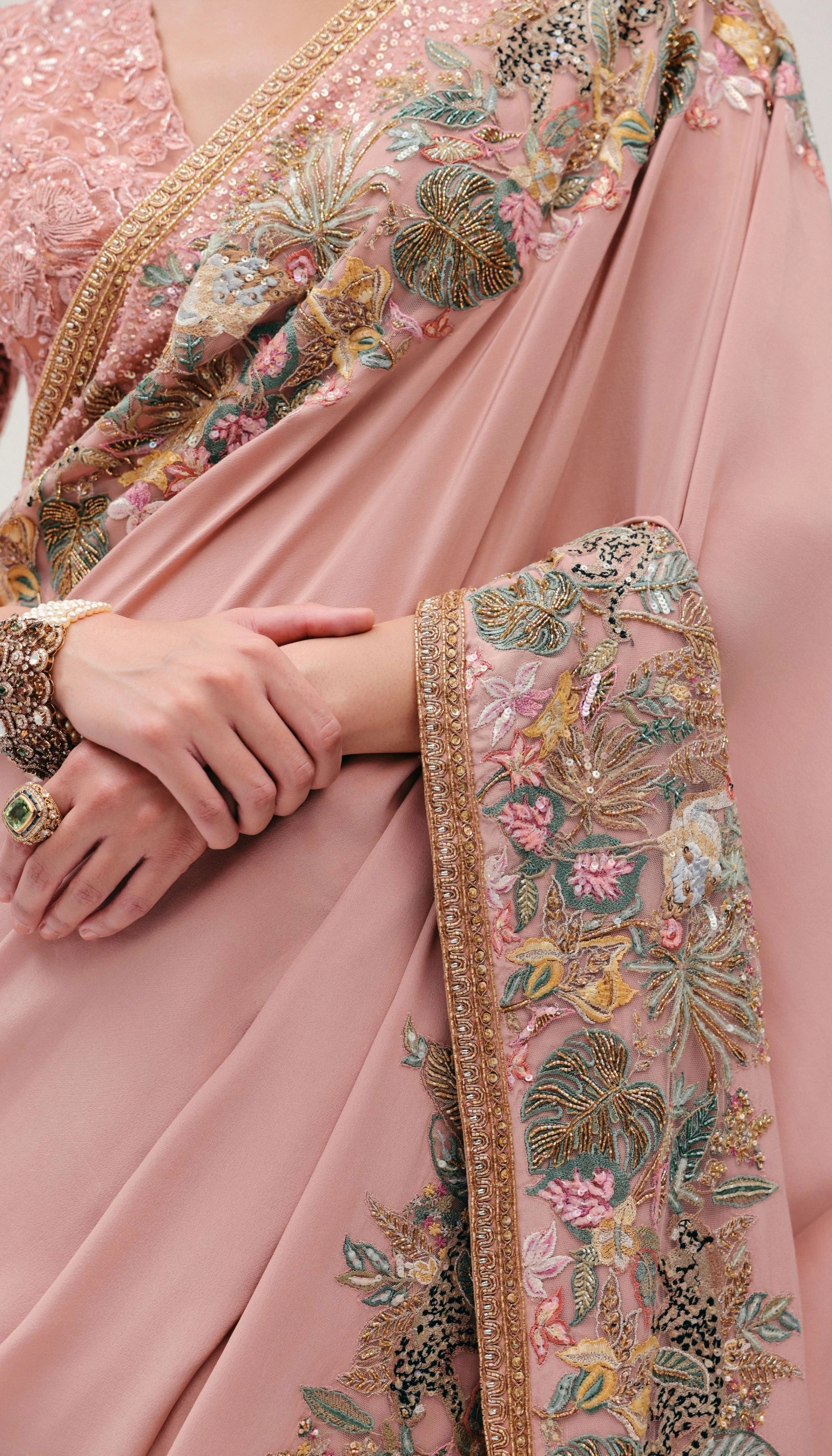 The Wild Garden Saree