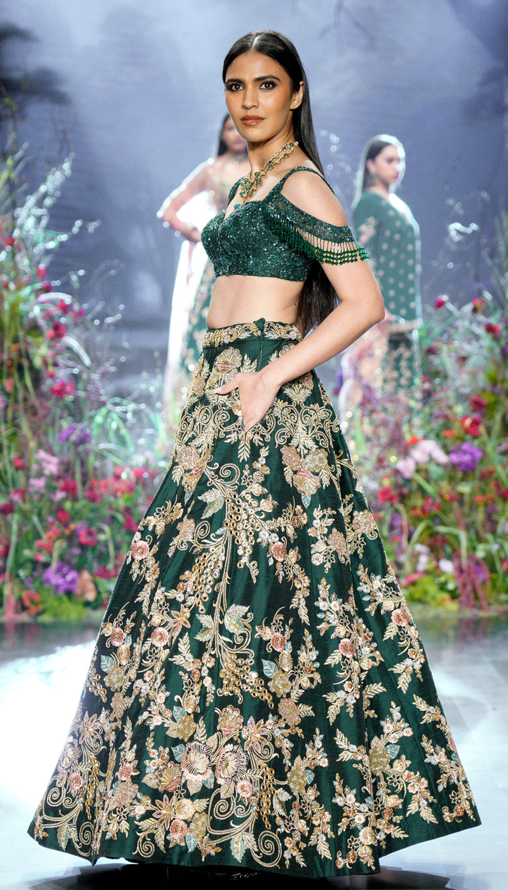 The Les Fleur Lehenga
