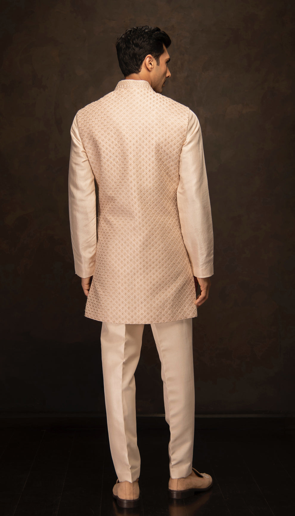 The Shell Pink Embroidered Bandi