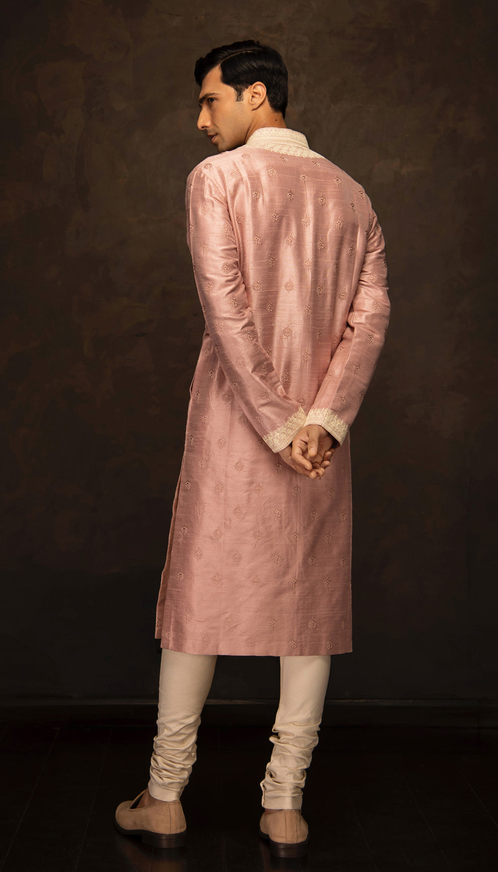 The Vintage Rose Silk Kurta