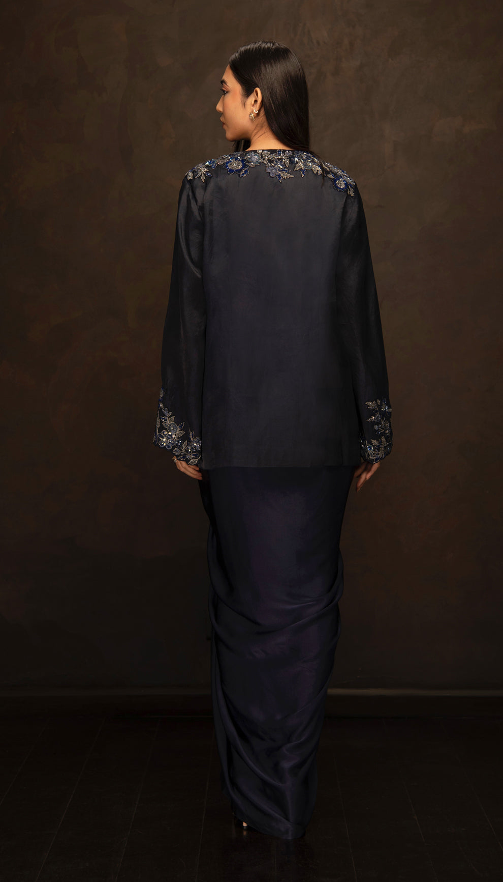 The Black Embroidered Co-ord Set