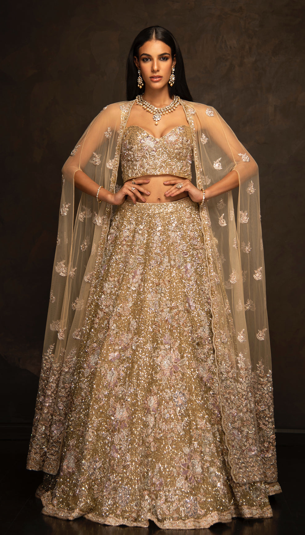 The Champagne Bridal Lehenga