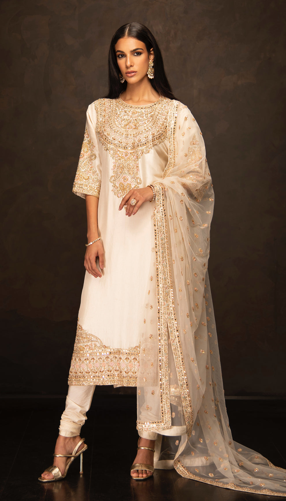 The Ivory Dupion Silk Kurta