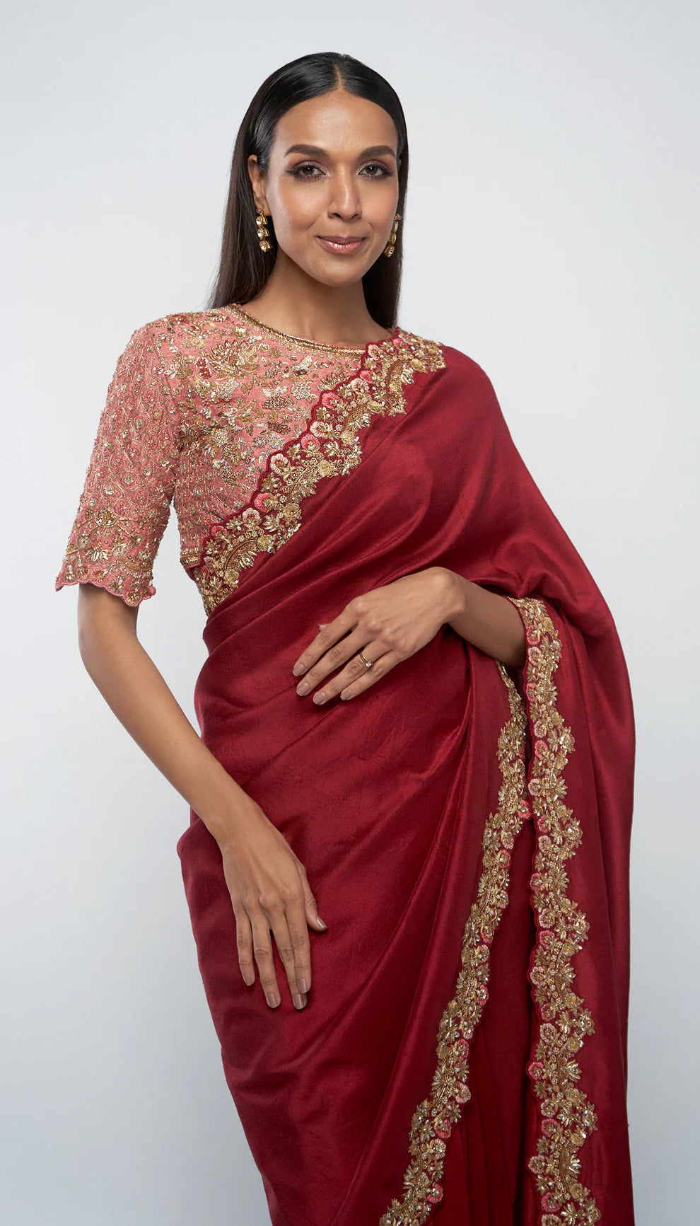 The bouquet saree