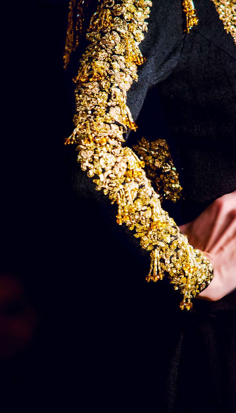 The Black Matka Silk Jacket Lehenga