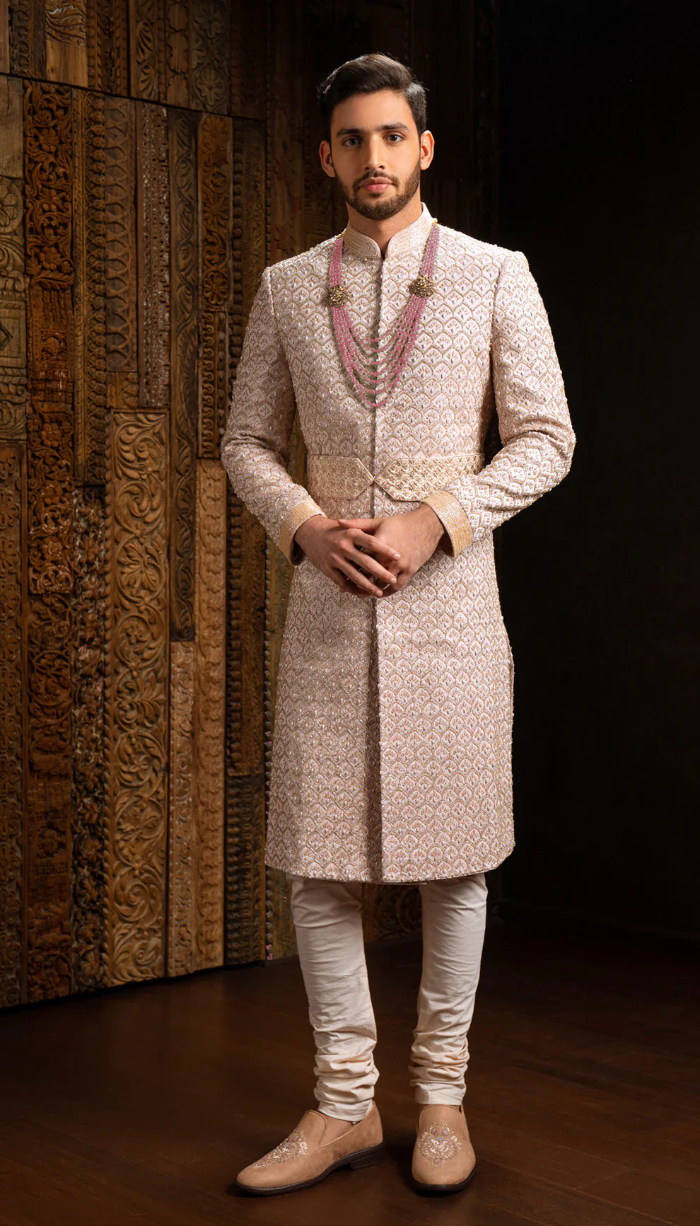 Muted Pink Sherwani