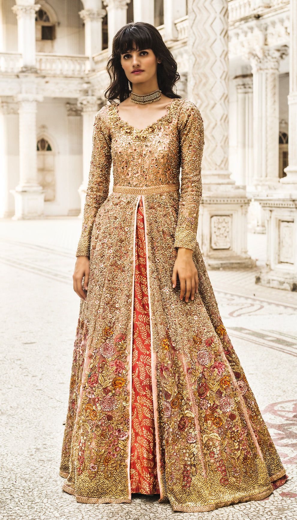 The Pale Blush Jacket Lehenga