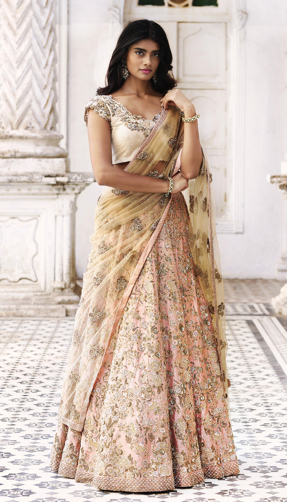 The Pale Blush Silk Lehenga