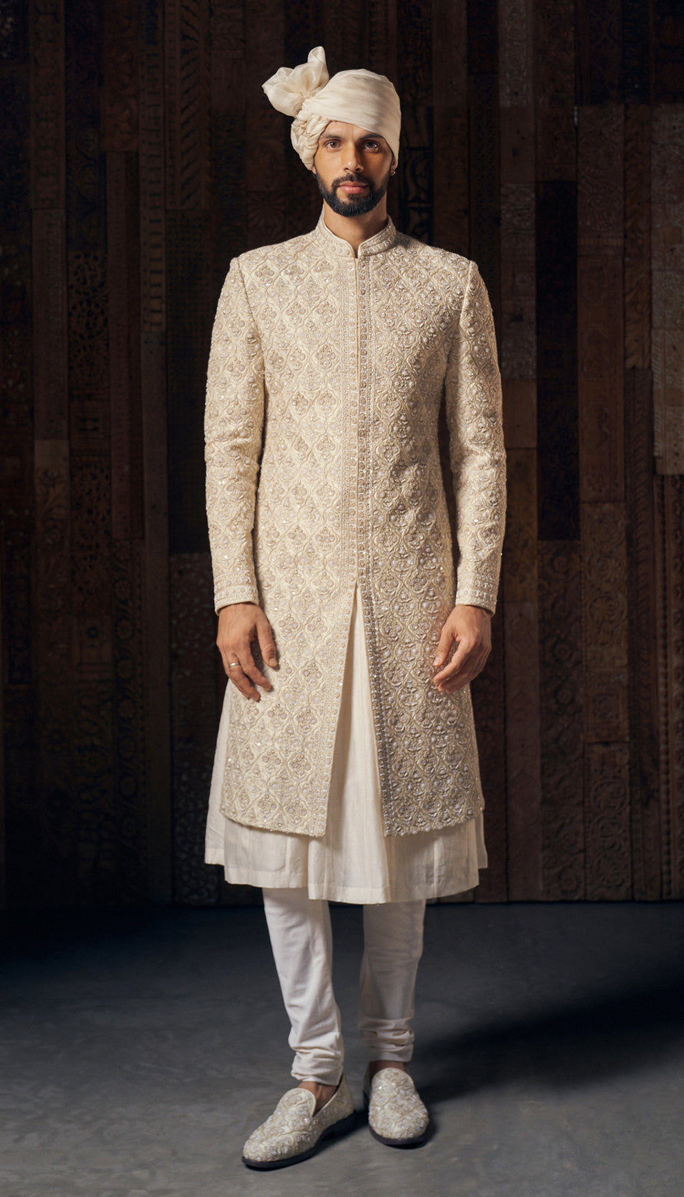 The Jhrokha Jaal Sherwani