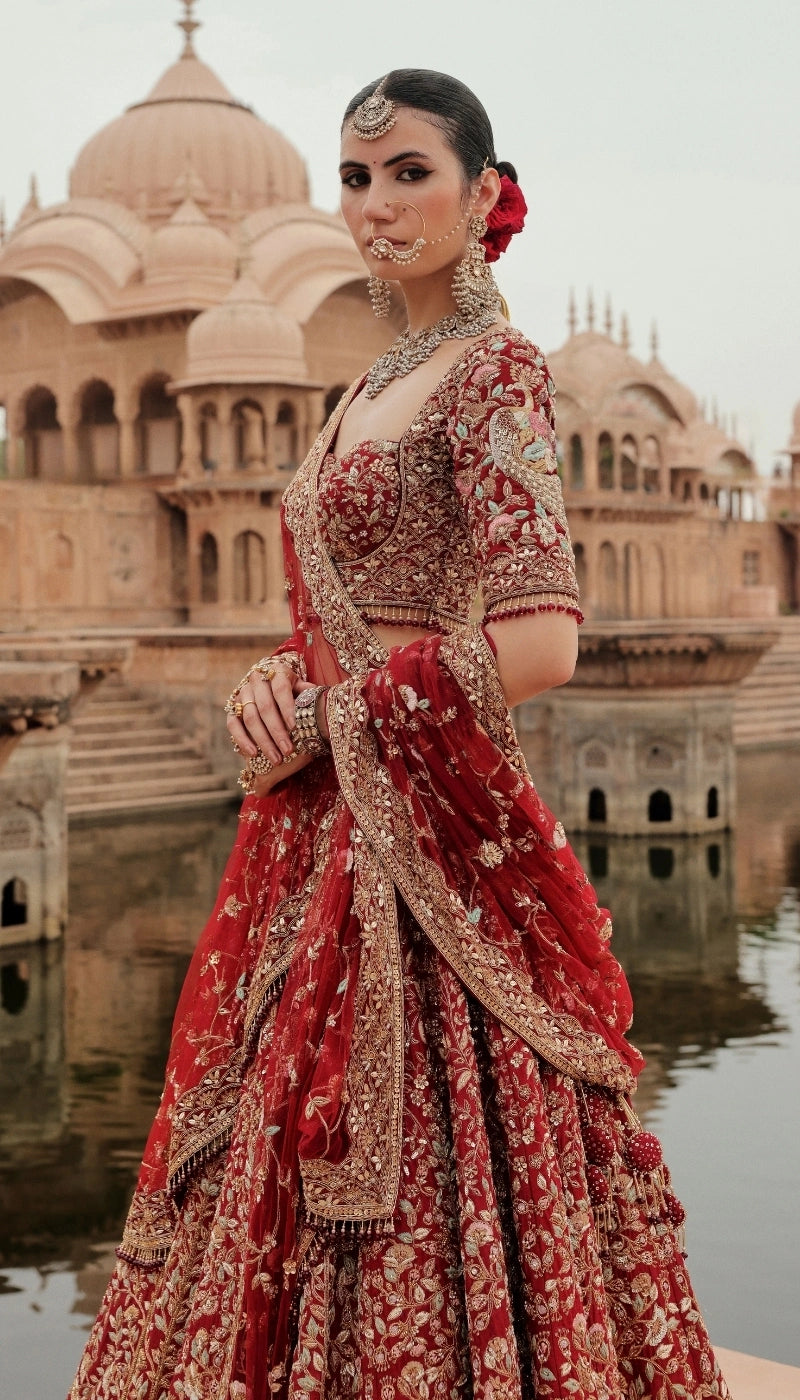 The Peacock Garden Lehenga
