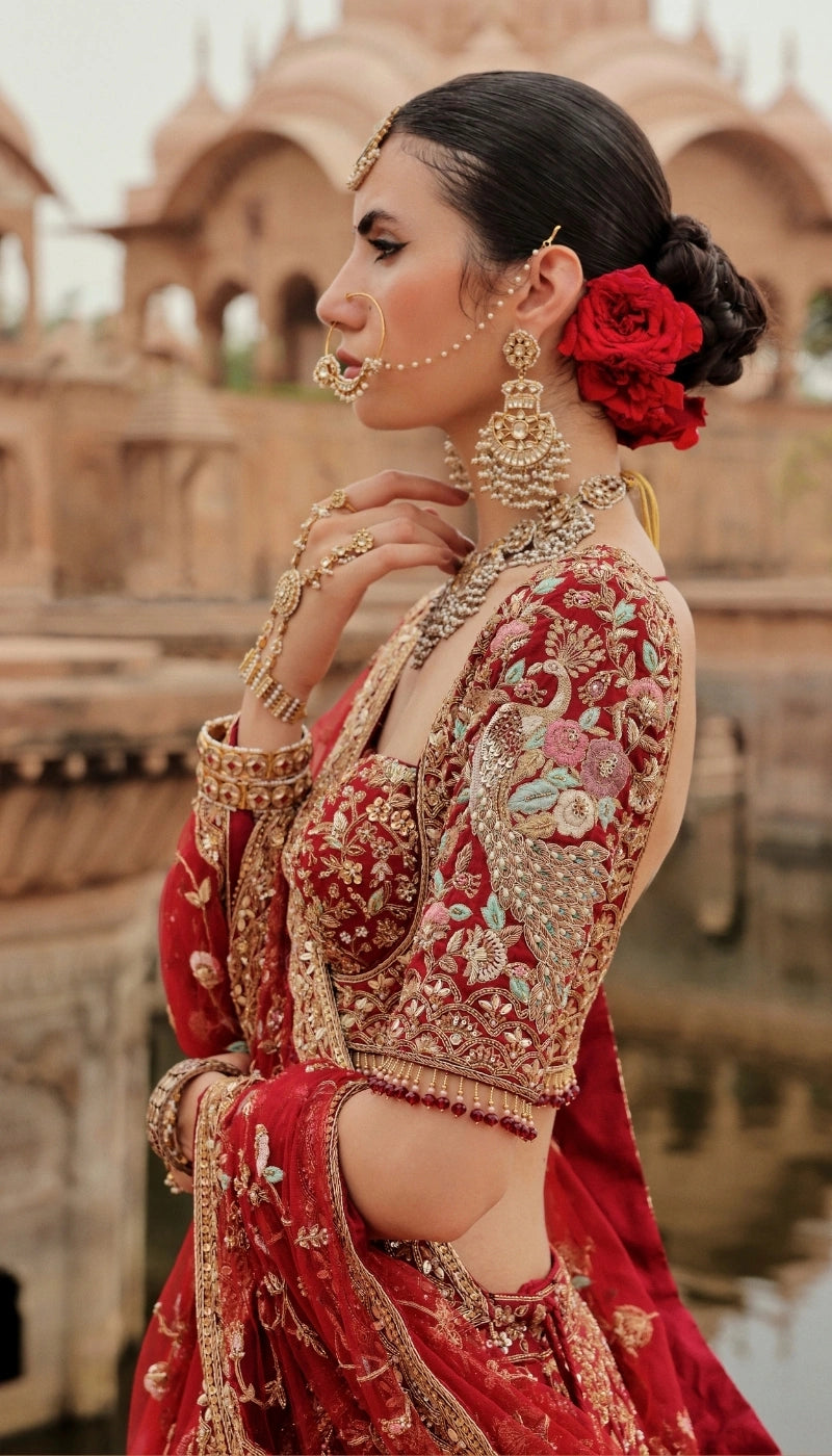 The Peacock Garden Lehenga