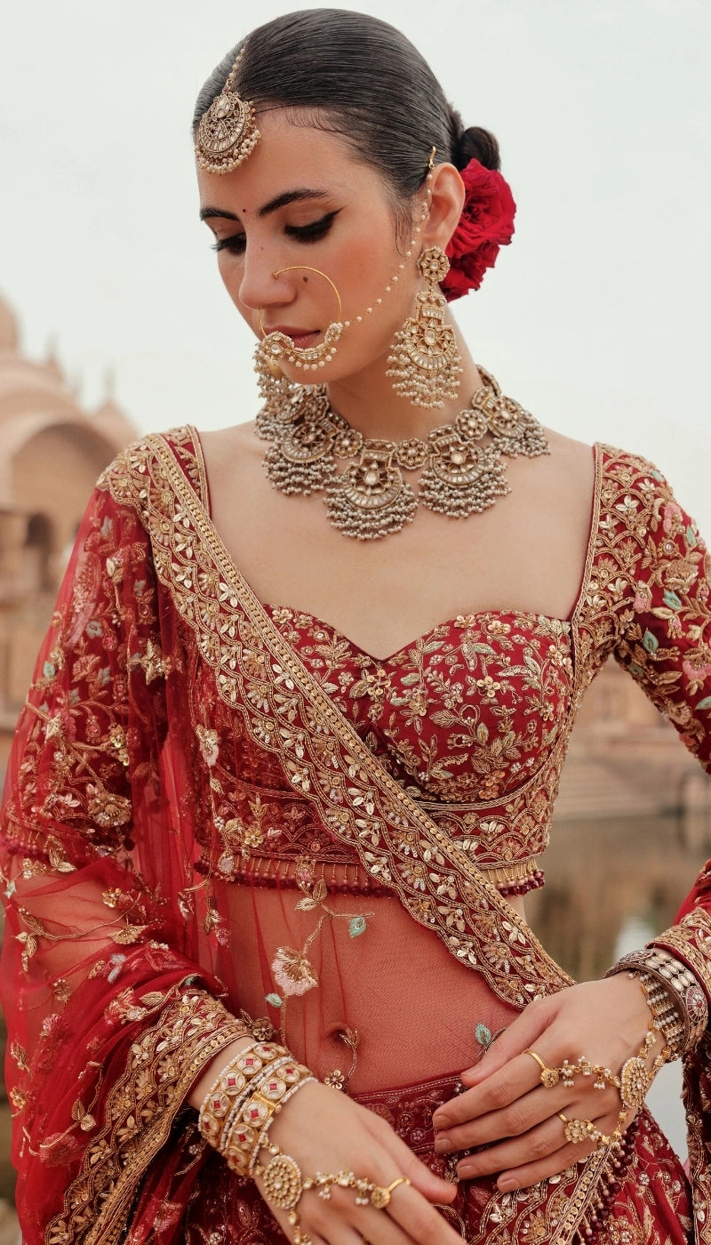 The Peacock Garden Lehenga
