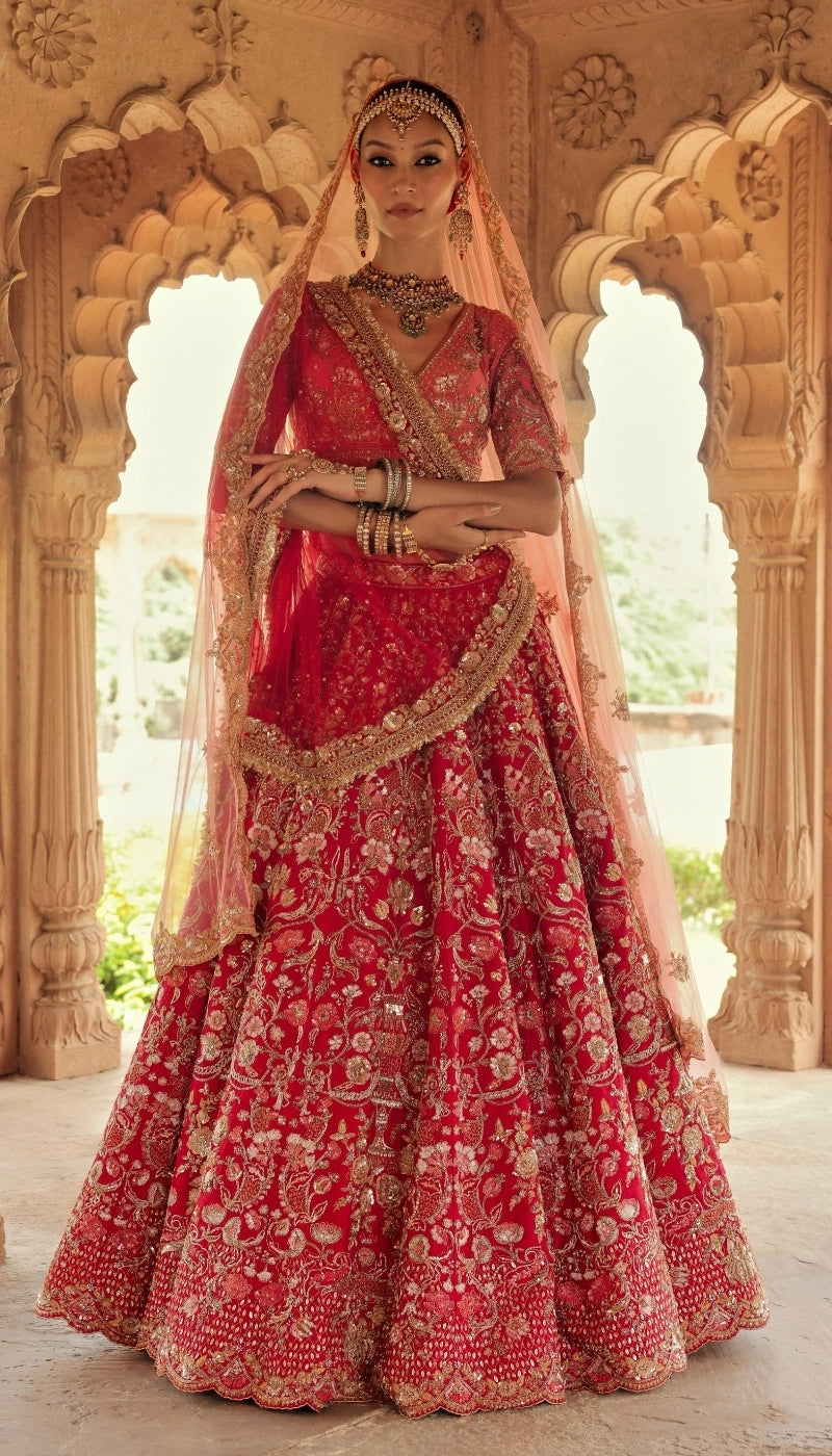 The Painted Blossoms Lehenga