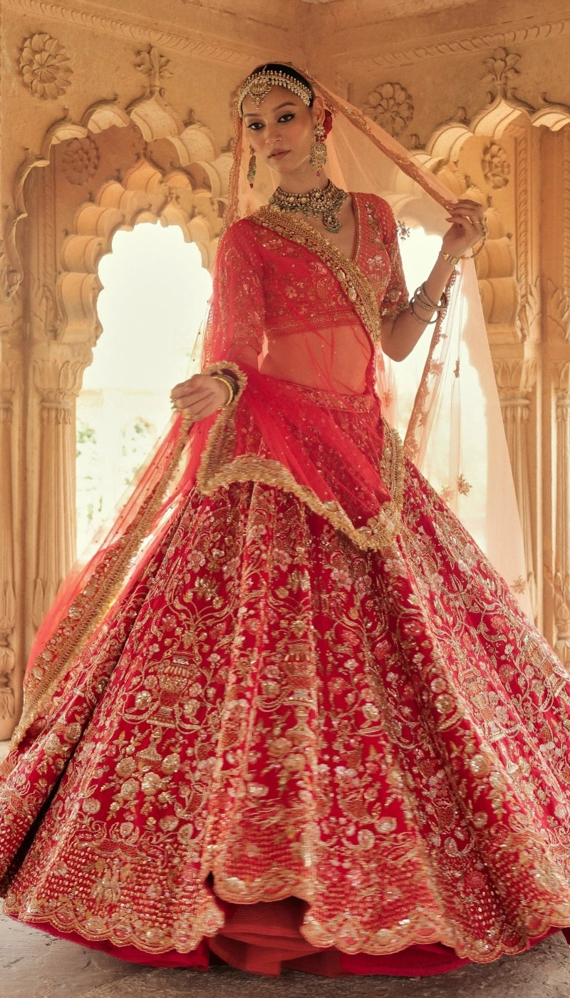 The Painted Blossoms Lehenga