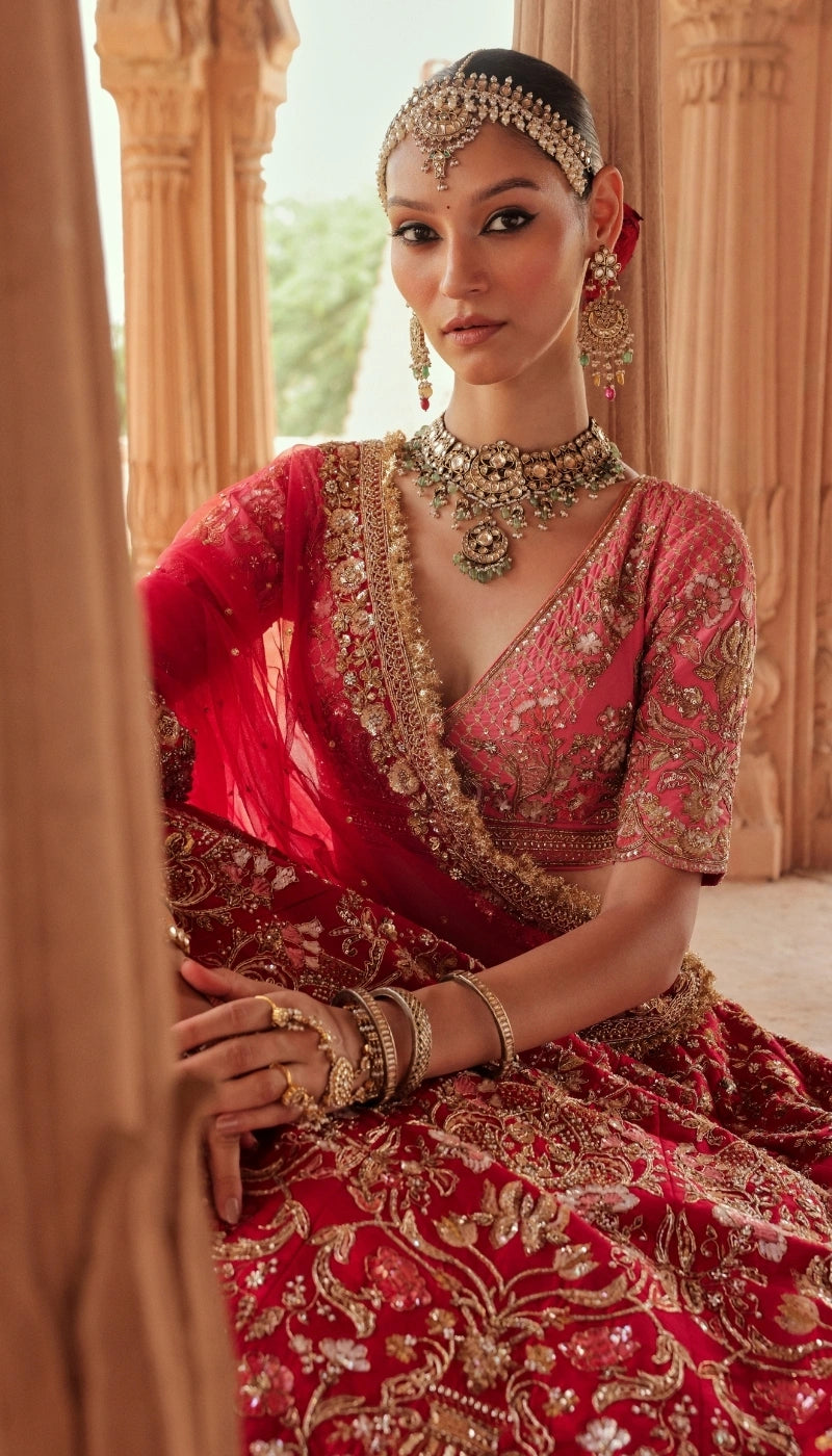 The Painted Blossoms Lehenga