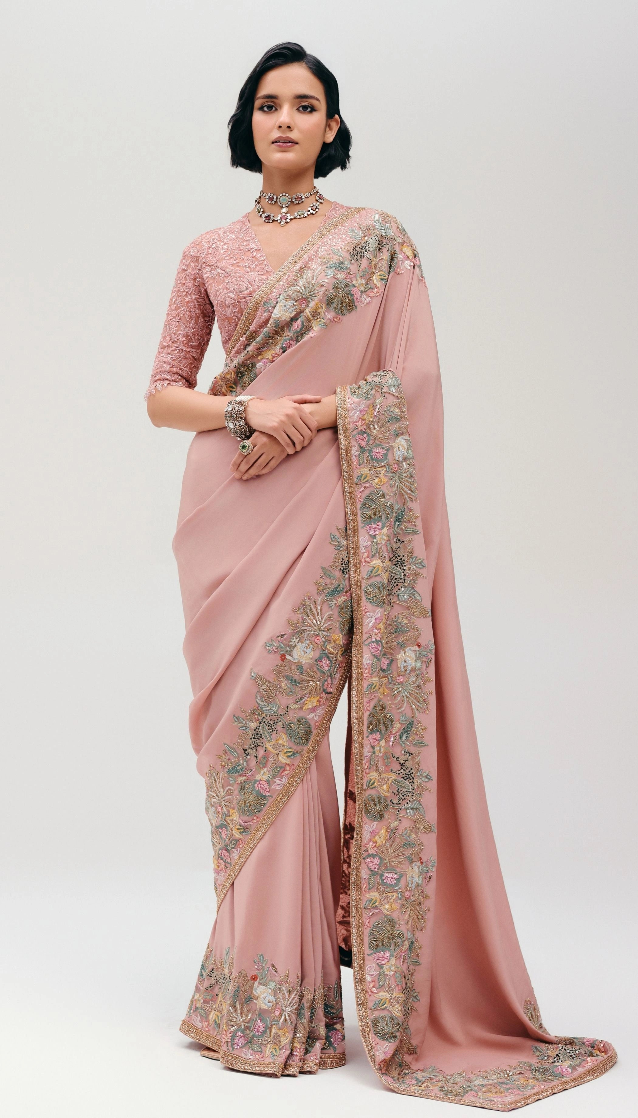 The Wild Garden Saree