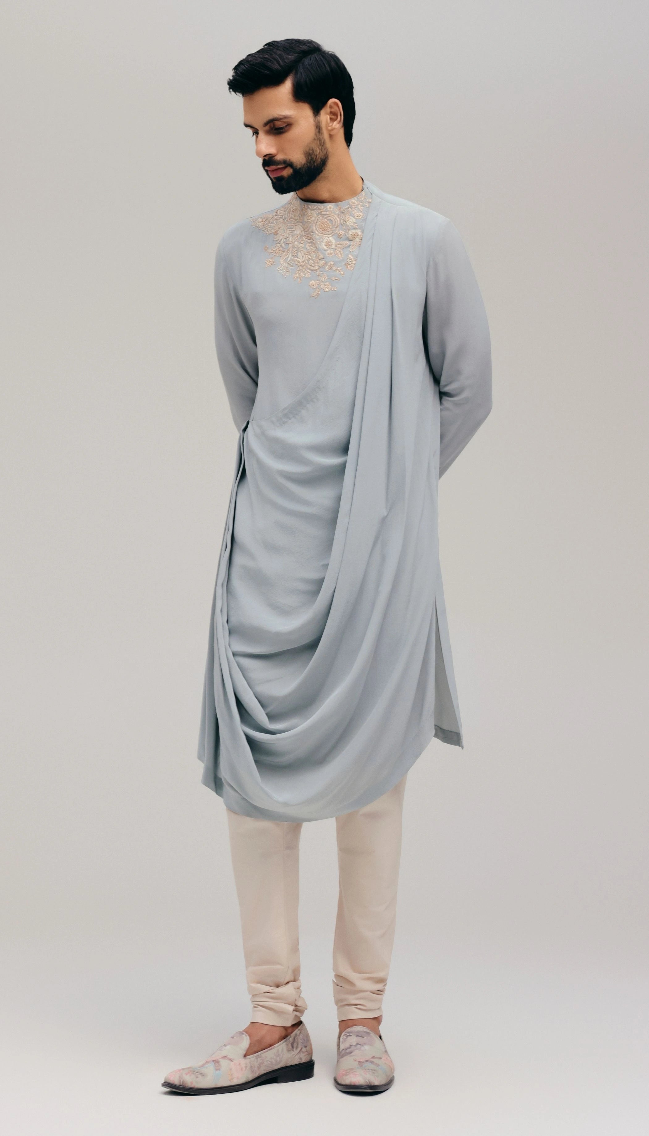 The Jardin Draped Kurta