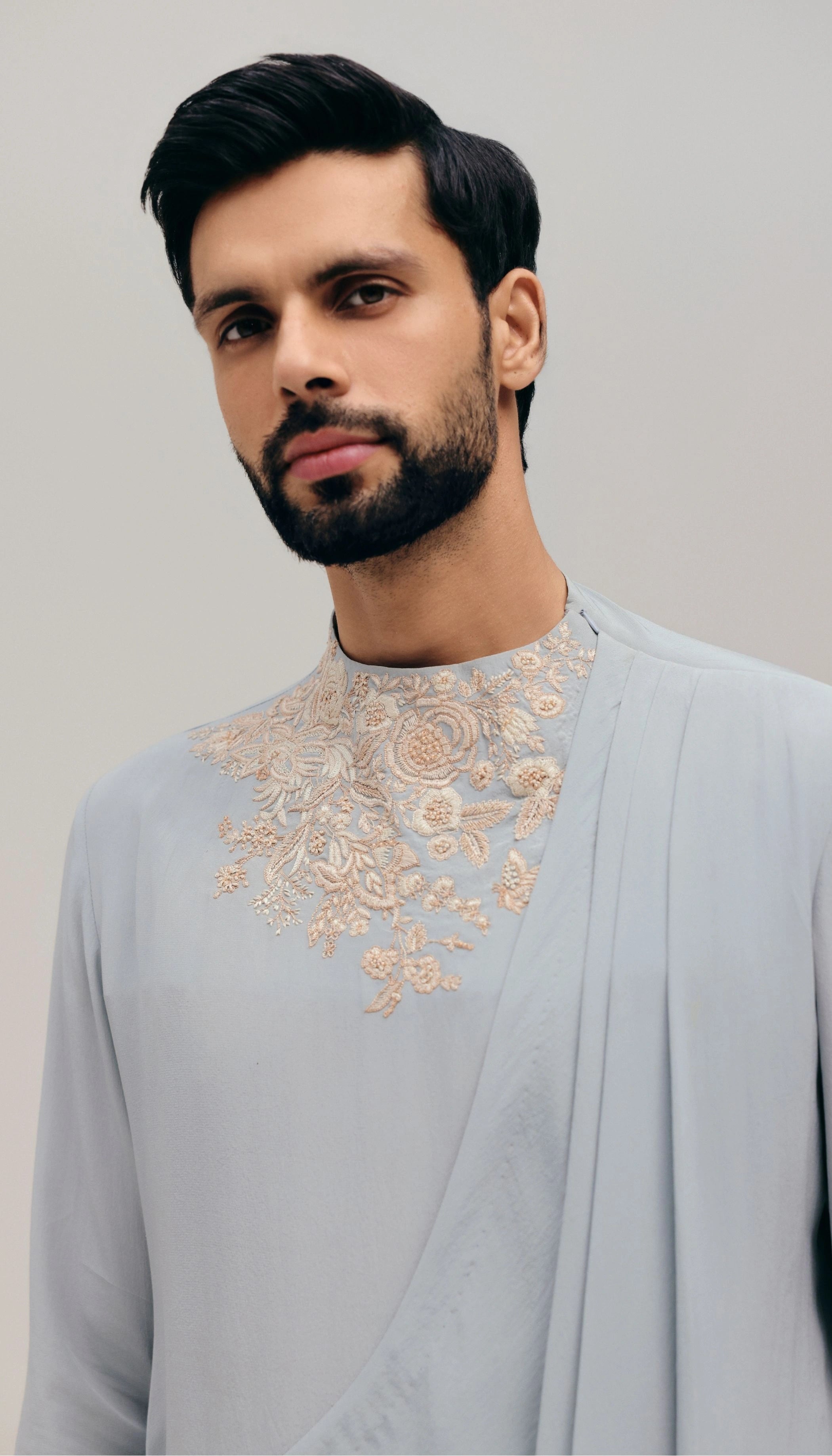 The Jardin Draped Kurta