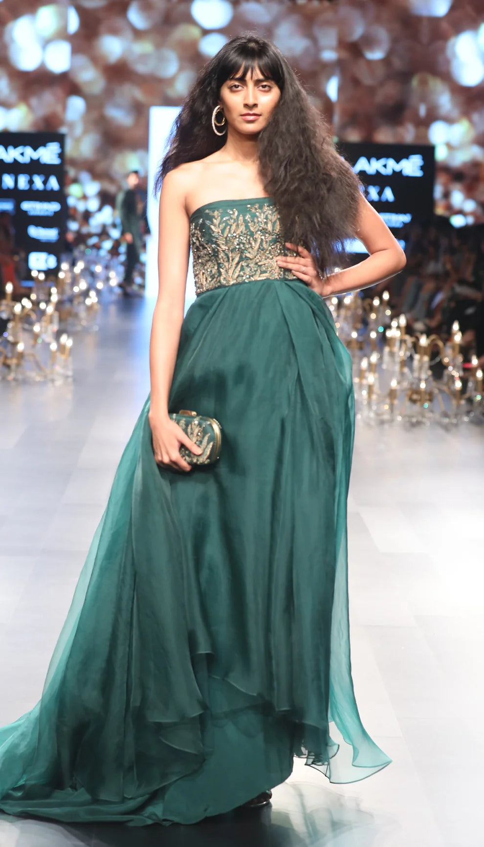 The Emerald Green Organza Gown - Shyamal & Bhumika The Emerald Green Organza Gown - Shyamal & Bhumika