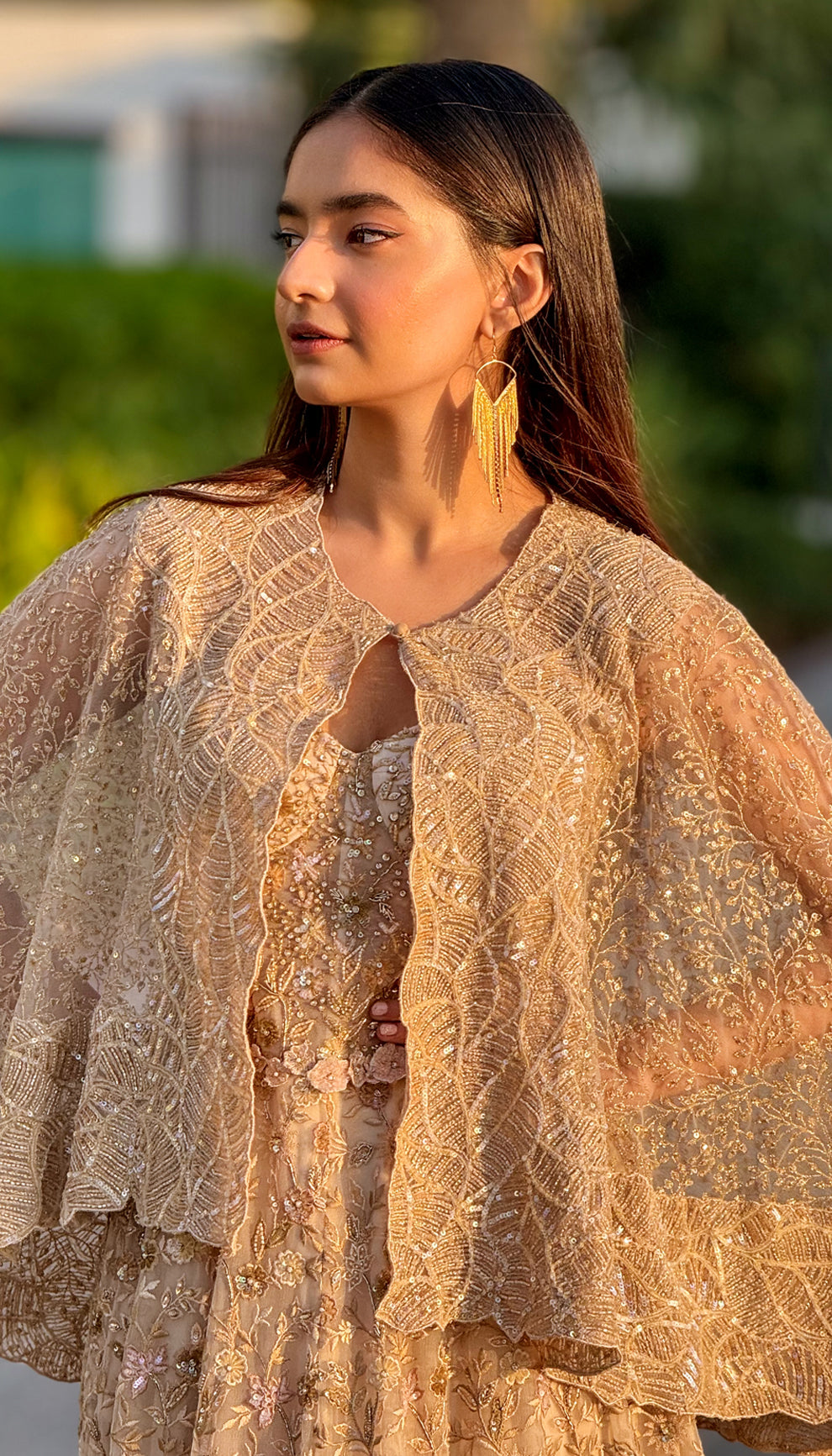Anushka Sen in the Floating Flower Gown by Shyamal & Bhumika