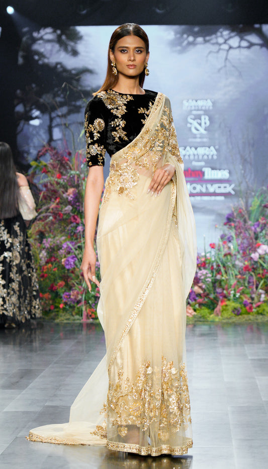 The Magnolia Border Saree
