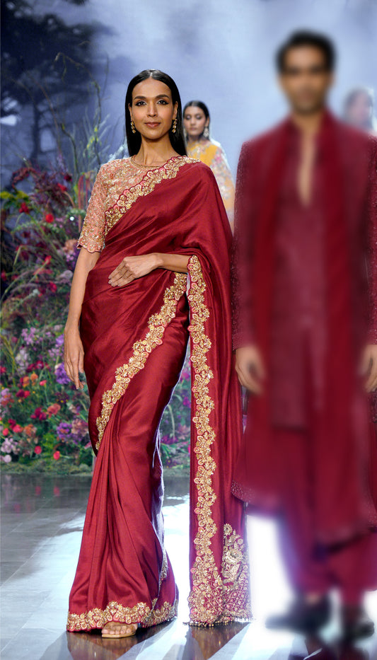 The bouquet saree