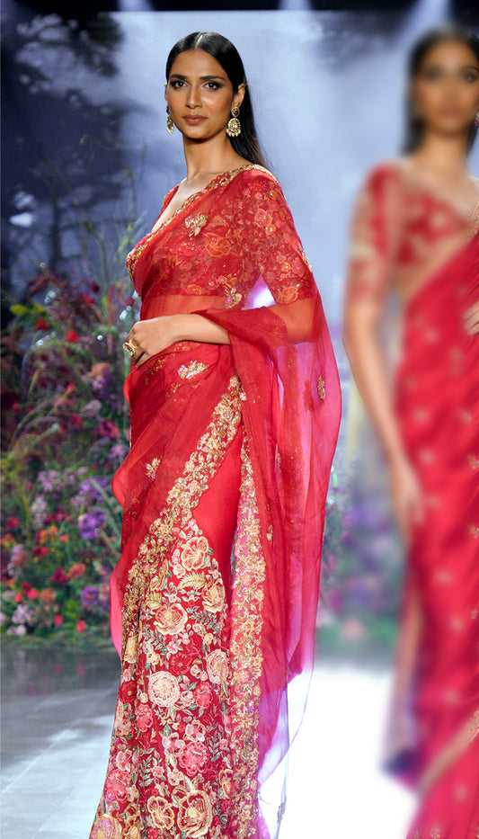 The Gardenia saree
