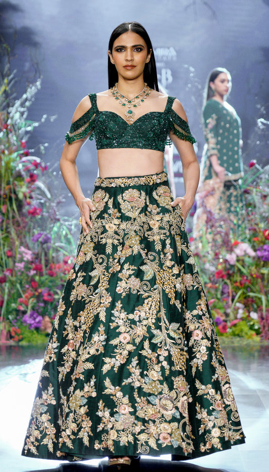 The Les Fleur Lehenga