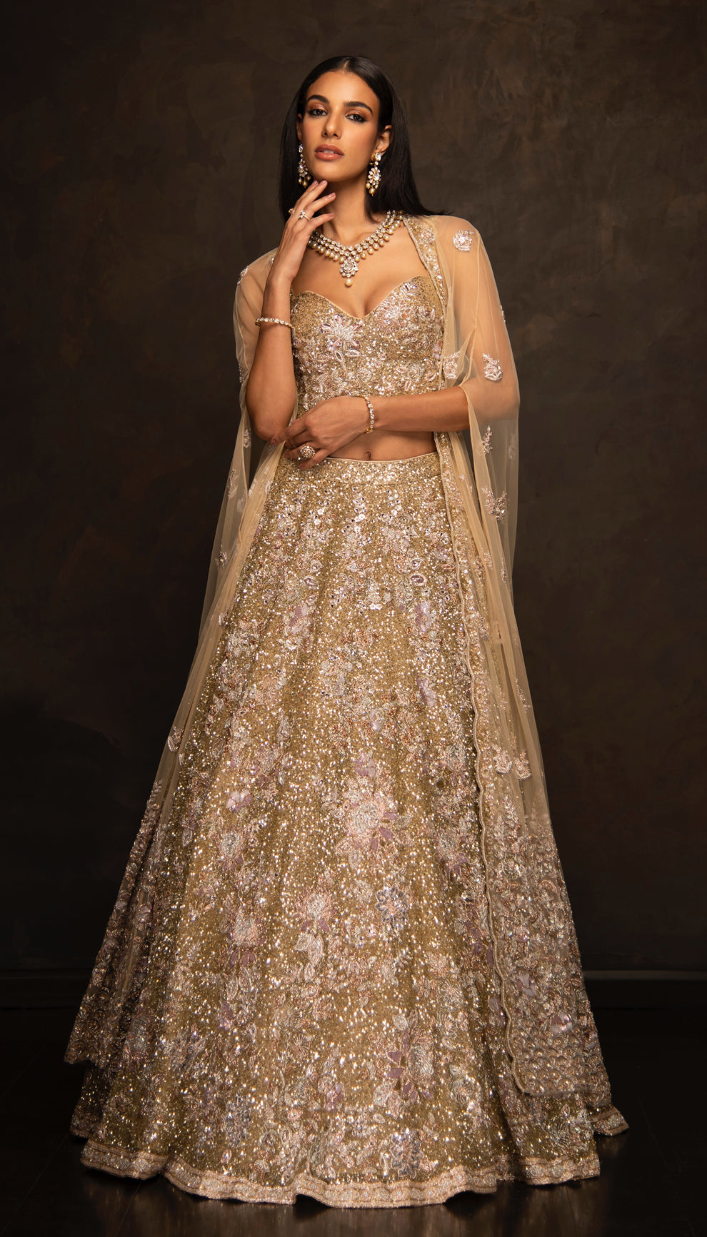 The Champagne Bridal Lehenga