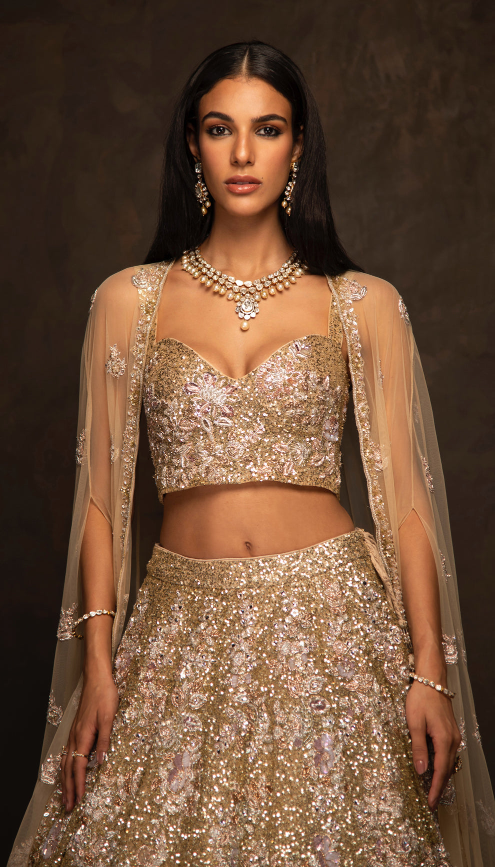 The Champagne Bridal Lehenga