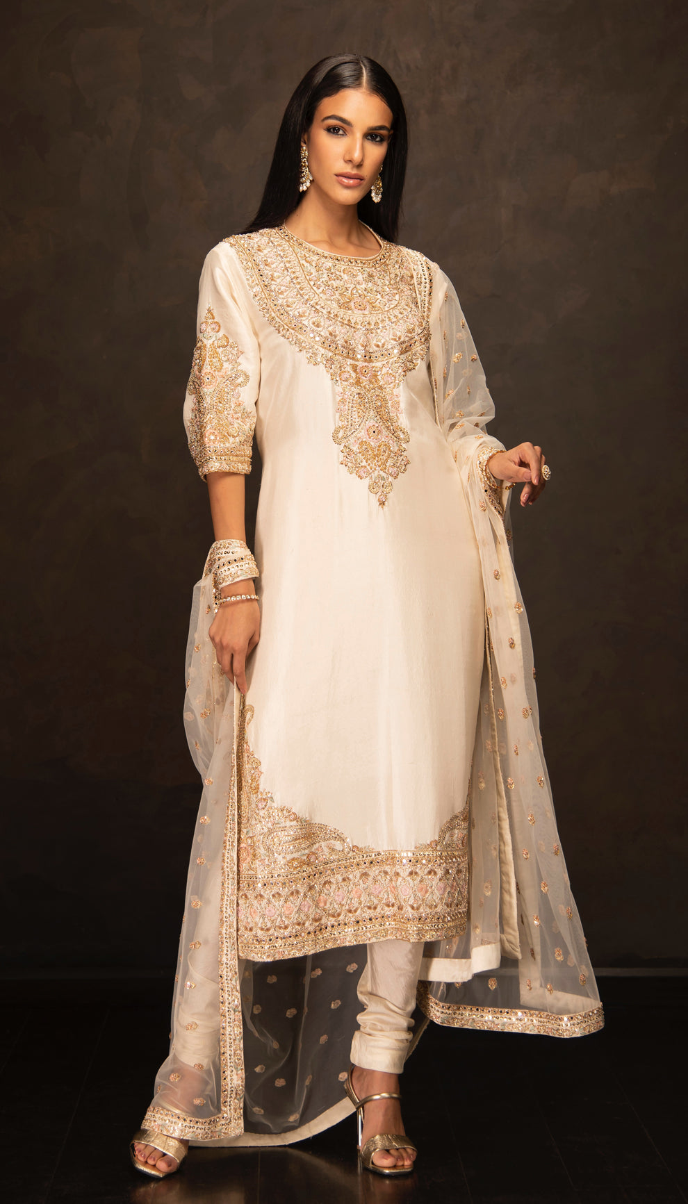 The Ivory Dupion Silk Kurta