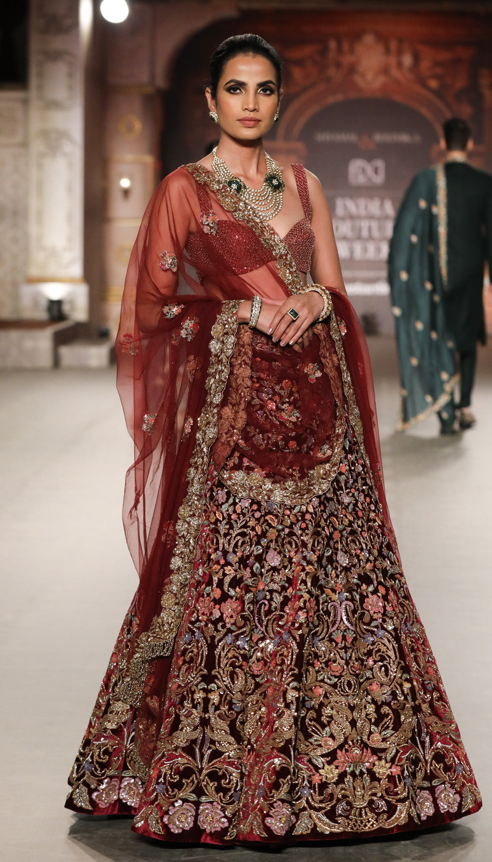 The Painterly Flower Lehenga