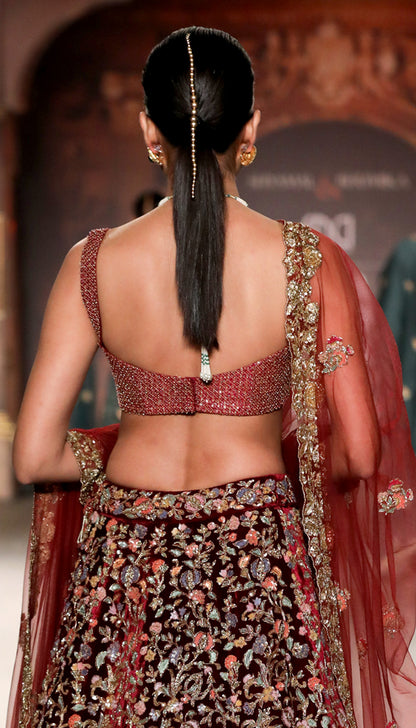 The Painterly Flower Lehenga