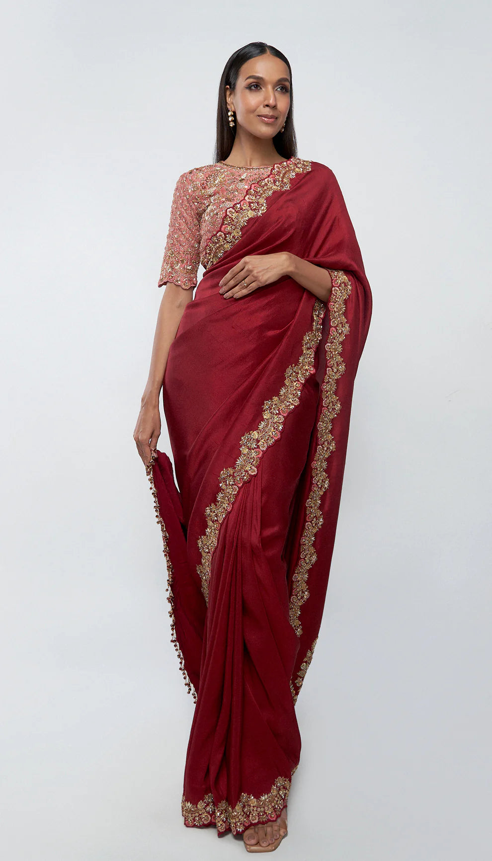 The bouquet saree