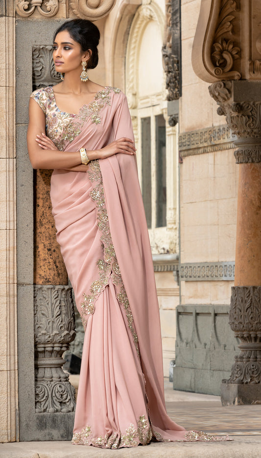 A Lush Peeta Tiki Bel Embroidered Saree