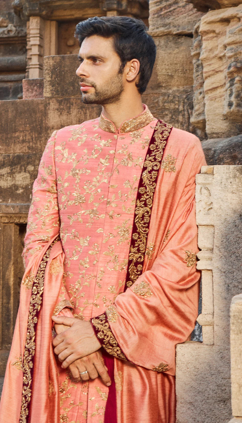 Rose Pink Sherwani