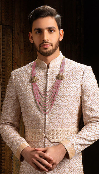 Muted Pink Sherwani