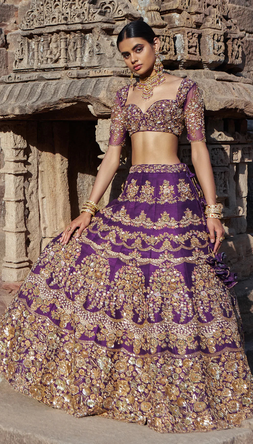 Purple lengha online