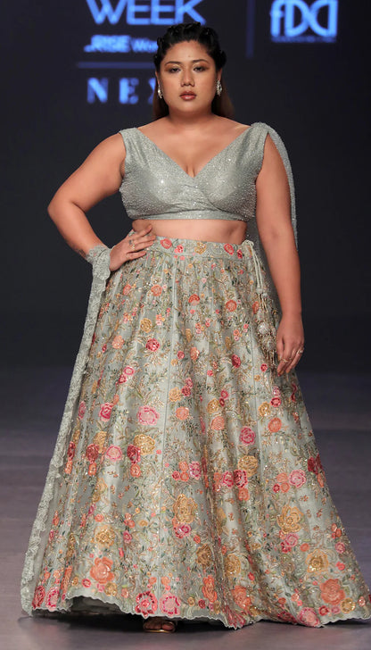 Powder Blue Summer Dream Lehenga