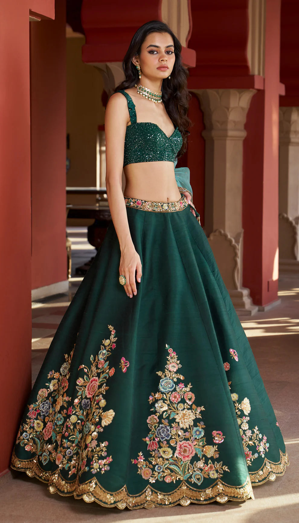 Floating Bouquet Lehenga