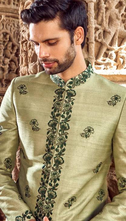 Sage Green Sherwani