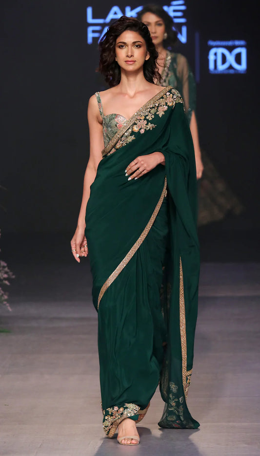 Green Scenery Saree