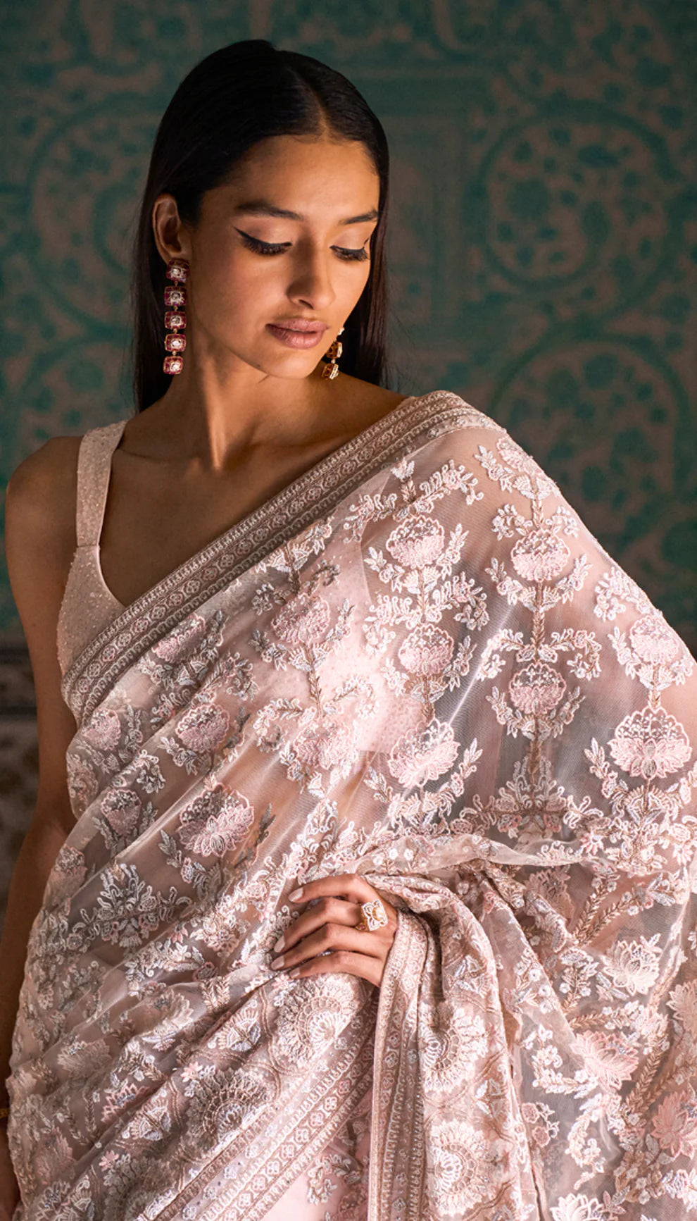 Floating Lotus Saree