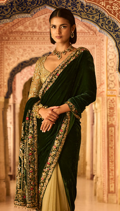 Amer Velvet Saree