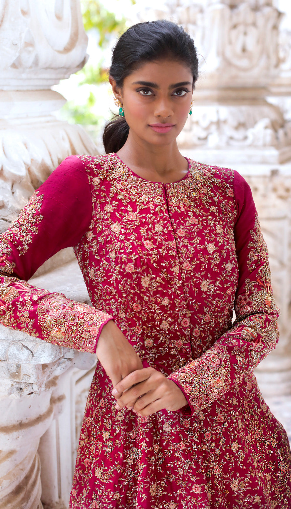 The Sangria Sherwani Lehenga