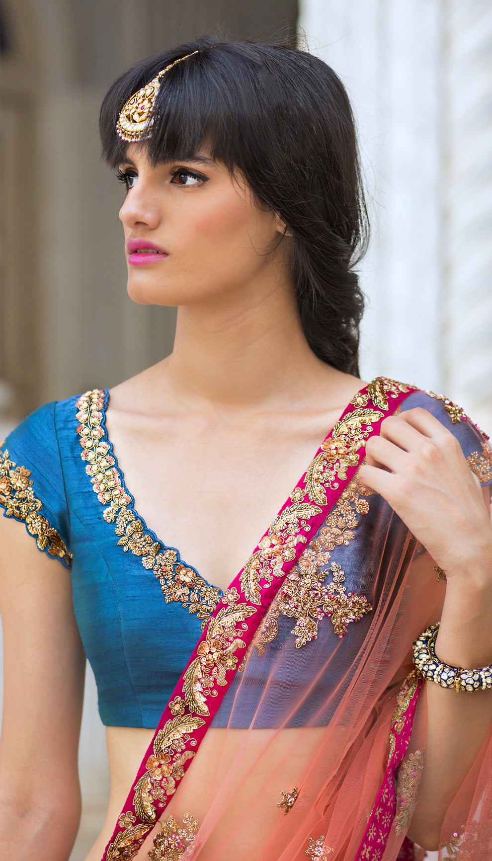 The Fuchsia Rose Lehenga