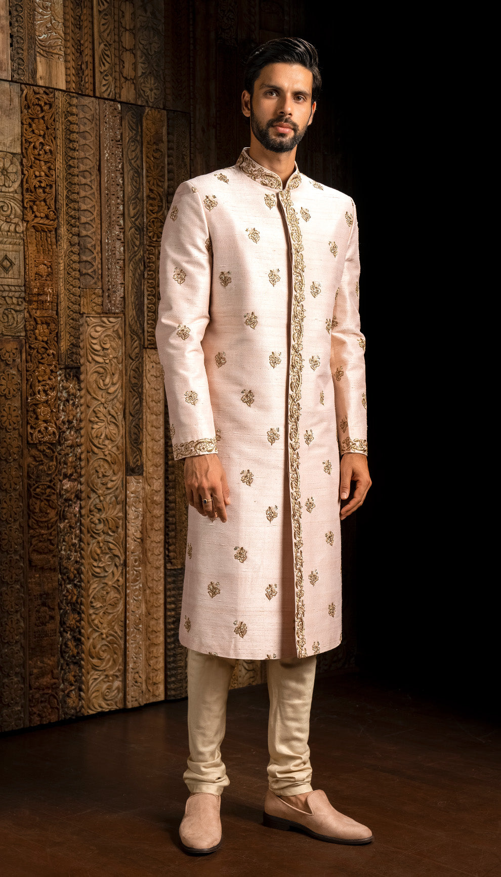 Shell Pink Sherwani