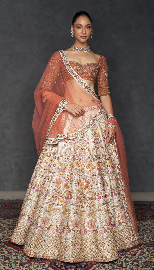 Ivory Lotus Lehenga