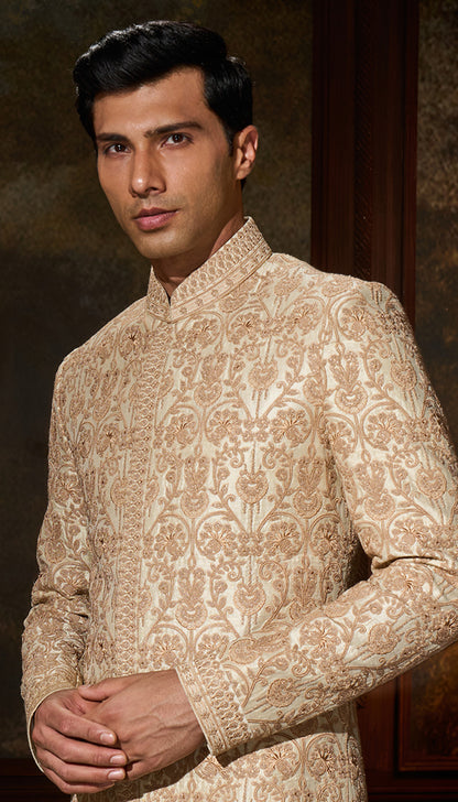 Muted Ivory Sherwani